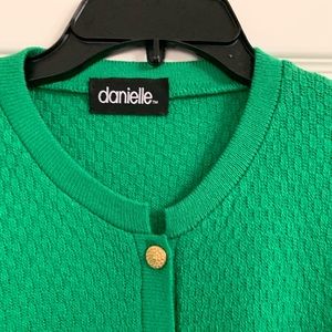 Danielle  Lovely Green Cardigan with Gold buttons